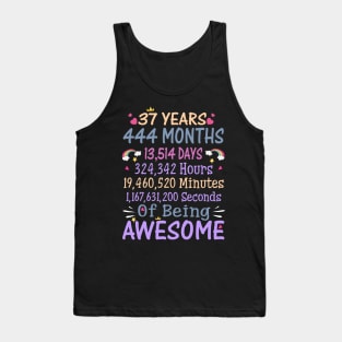 Birthday Gift 37 Years Old Being Awesome Tank Top